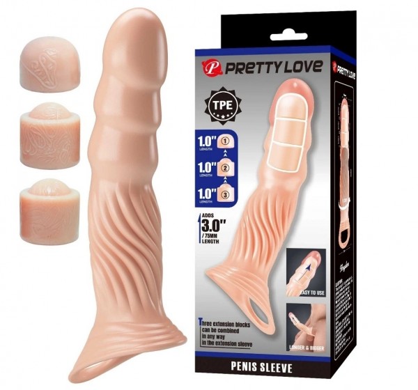 Hayden Penis Extender +7.5 cm TPE, Flesh
