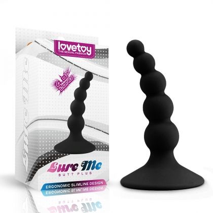 Anal Plug Lure Me Butt Plug Black cu bile