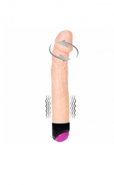 Vibrator Realist Multispeed cu Rotatii Natural