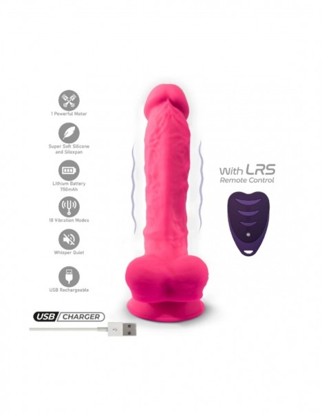 Vibrator Realist Silexd Remote Control 20 cm USB