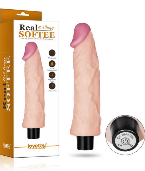 VIBRATOR REAL SOFTEE 21 cm - 10 moduri vibratii 