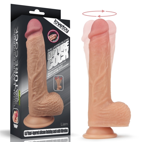 Vibrator Dual-Layered Silicone, Rotatii, Incalzire